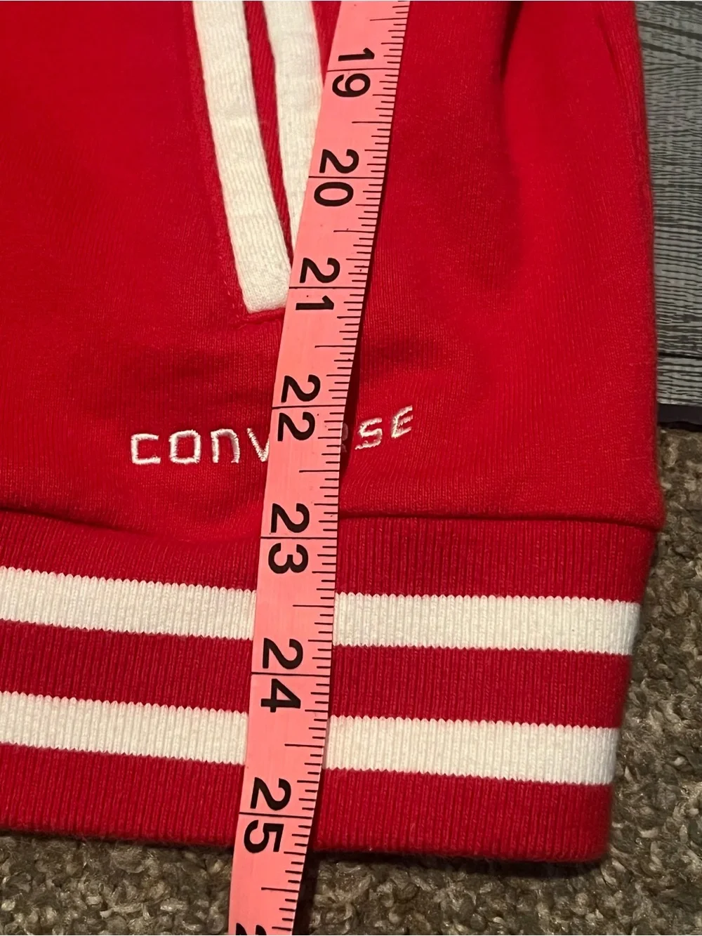 Converse Red and White Letterman Jacket